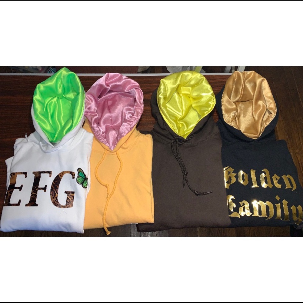 Satin Lined Hoodies / READ DESCRIPTION